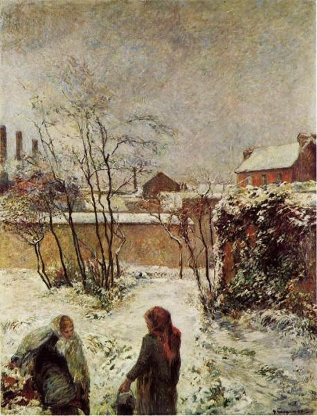 The Garden In Winter, Rue Carcel by Paul Gauguin