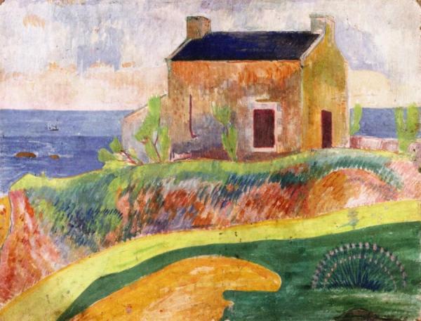 The House At Pendu by Paul Gauguin