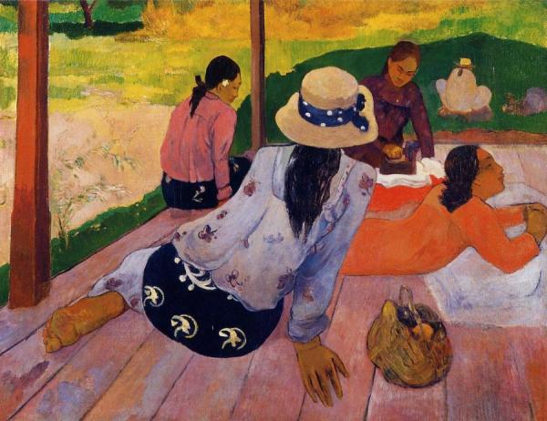 The Siesta by Paul Gauguin