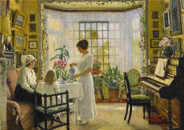 Afternoon Tea by Paul Gustave Fischer
