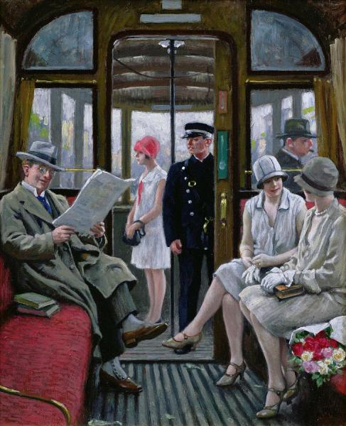 Copenhagen Tram by Paul Gustave Fischer