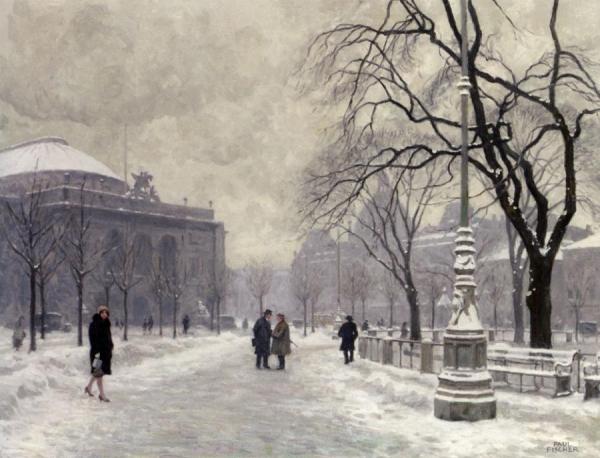 Kongens Nytorv, Copenhagen by Paul Gustave Fischer