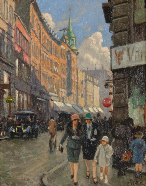 Skindergade by Paul Gustave Fischer