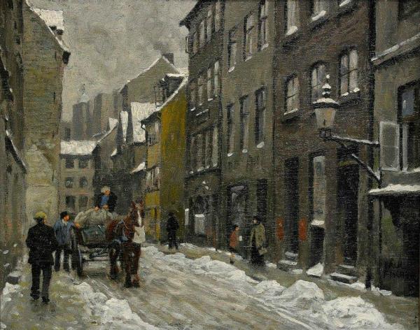 Stadsvy by Paul Gustave Fischer