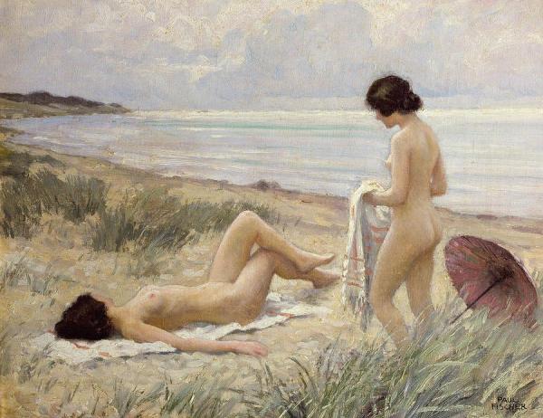 Summer On The Beach by Paul Gustave Fischer