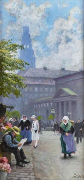 The Flower Seller by Paul Gustave Fischer