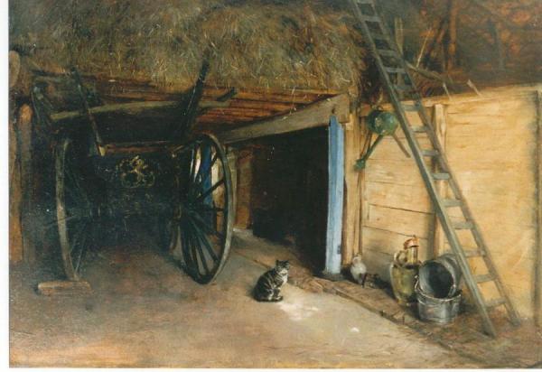 The Cart by Paul Hoecker Oil Painting Reproductions