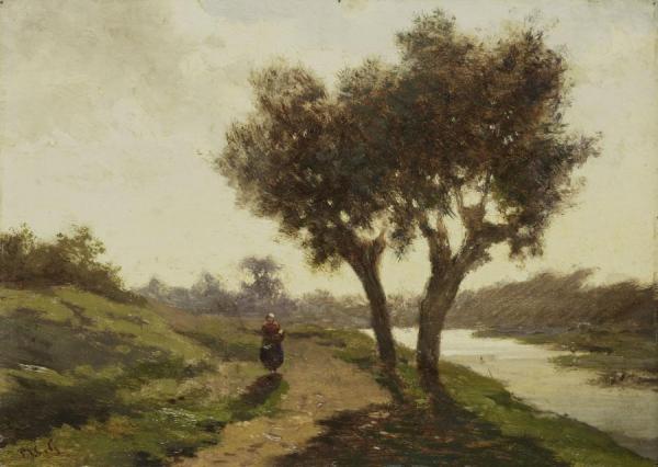 Landschap Met Twee Bomen by Paul Joseph Constantin Gabriel