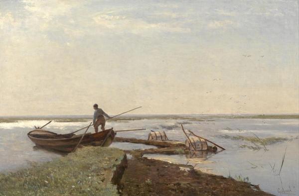 Polder Landscape(in The Kamperpolder) by Paul Joseph Constantin Gabriel Oil Painting Reproductions