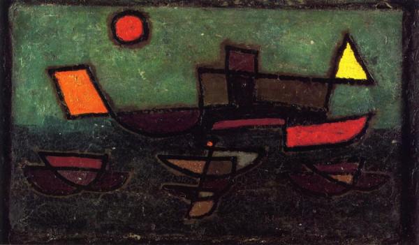 Afbahrender Dampfer by Paul Klee