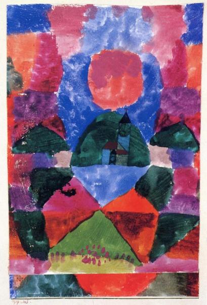 En Druck Von Tegernsee by Paul Klee