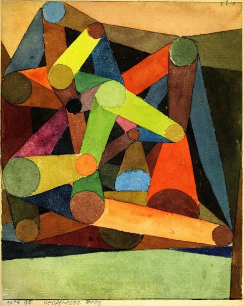 Geöffneter Berg by Paul Klee