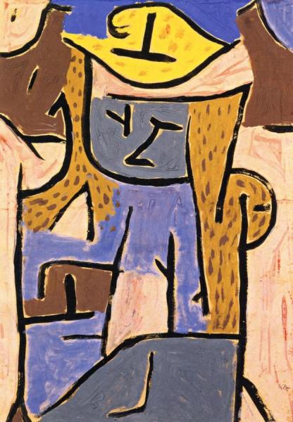 Girl With A Yellow Hat by Paul Klee