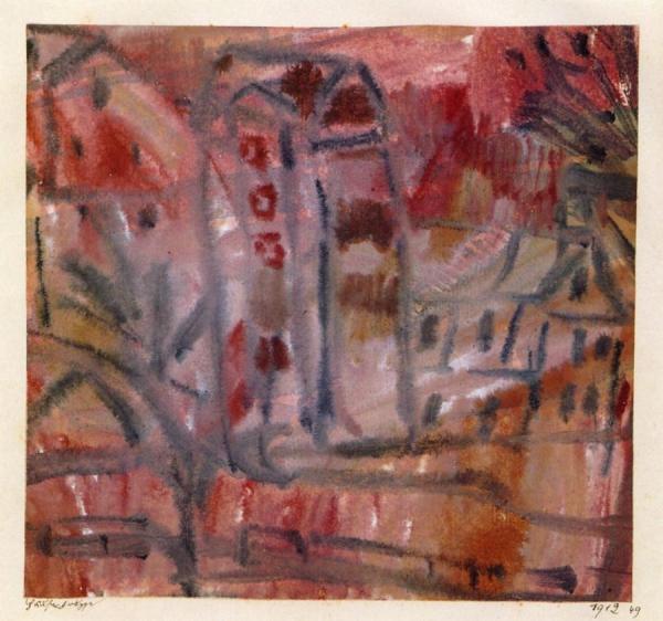 Group Of Houses by Paul Klee