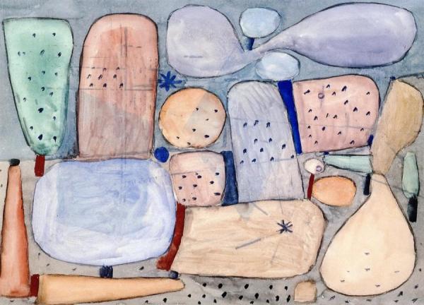Landschaftsteile Gesamelt by Paul Klee