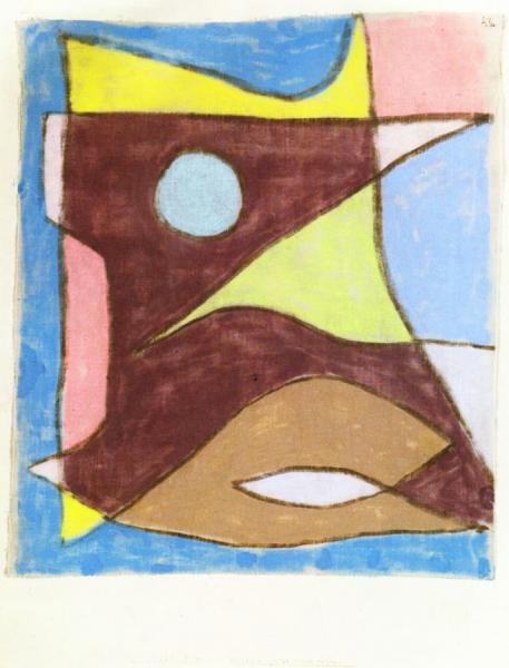 Mask Of An Underwater Guide by Paul Klee