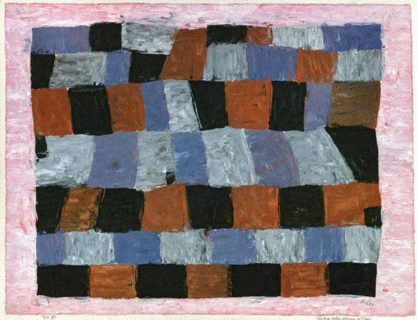 Rhythmical More Rigorous And Freer by Paul Klee