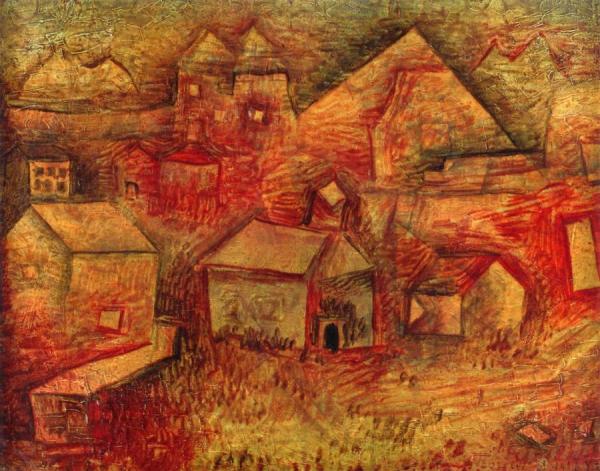 Settlement By The Quarry by Paul Klee Oil Painting Reproductions