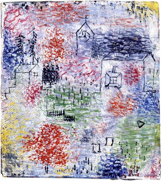 Small Landscape With Village Curch by Paul Klee