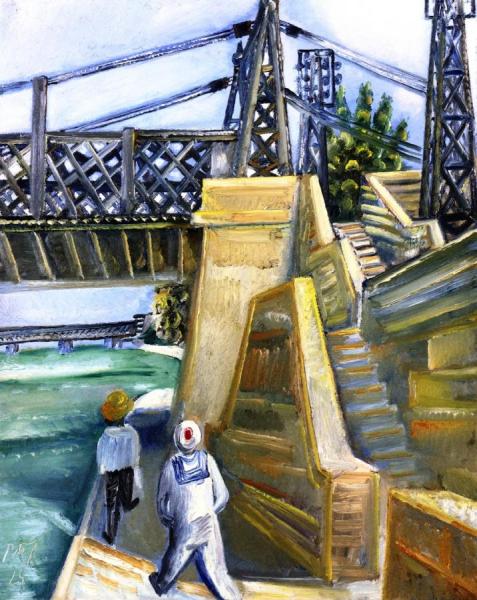 The Pont De Trinuetaille In Arles by Paul Kleinschmidt Oil Painting Reproductions