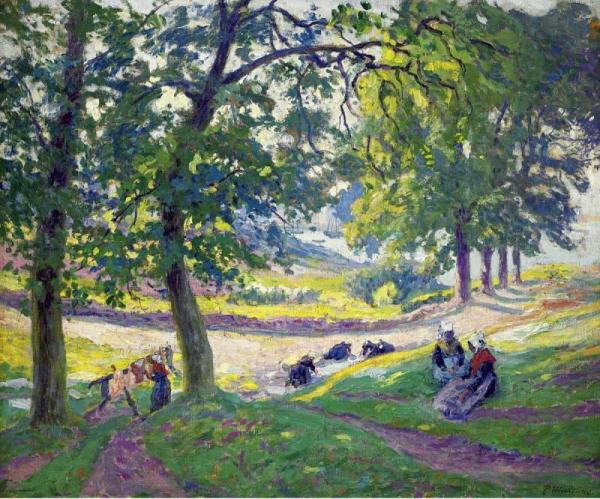 Laundresses In Bretagne by Paul Madeline