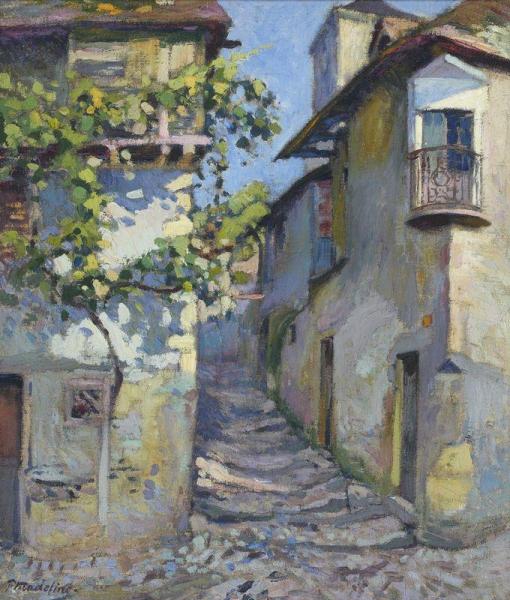 Rue De Village Aux Escaliers by Paul Madeline Oil Painting Reproductions