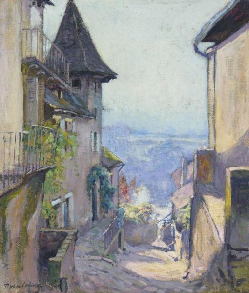 Vue De Village, La Rue Montante by Paul Madeline Oil Painting Reproductions
