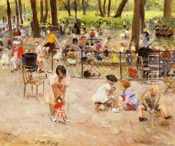Le Parc Monceau A Paris by Paul Michel Dupuy