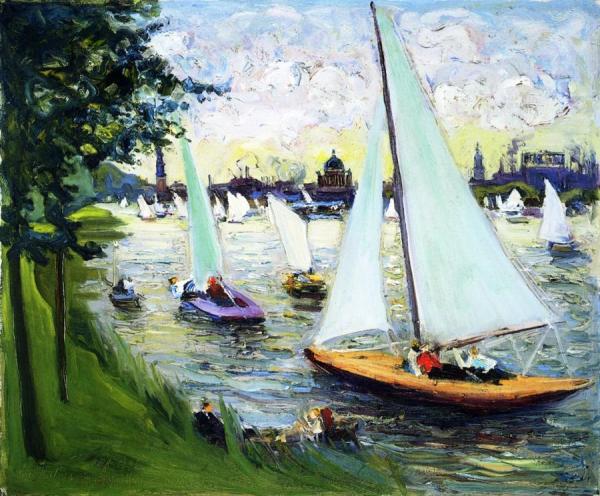 Yacht Race At Potsdam by Paul Paeschke