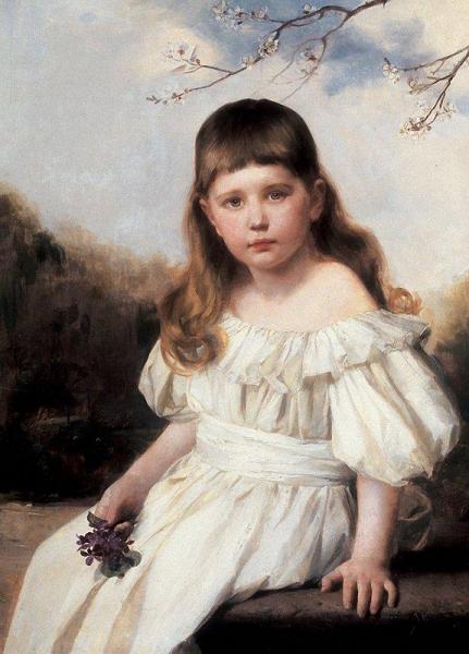 Paul Peel Portrait Of Gloria Roberts
