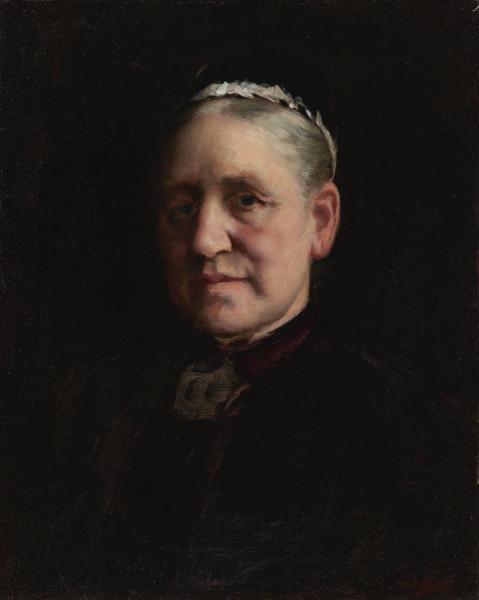Portrait Of Madam Verdier,1880s by Paul Peel