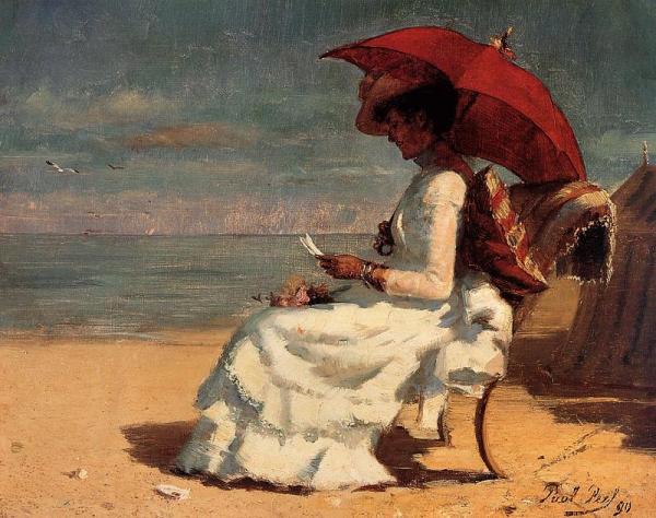 The Beach In Normandy by Paul Peel