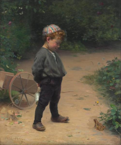 The Young Biologist by Paul Peel Oil Painting Reproductions