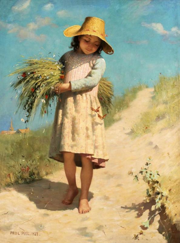 The Butterflies, 1888 by Paul Peel