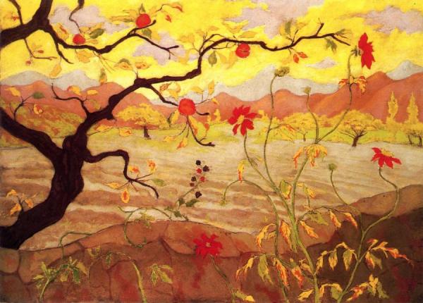 Apple Tree With Red Fruit by Paul Ranson