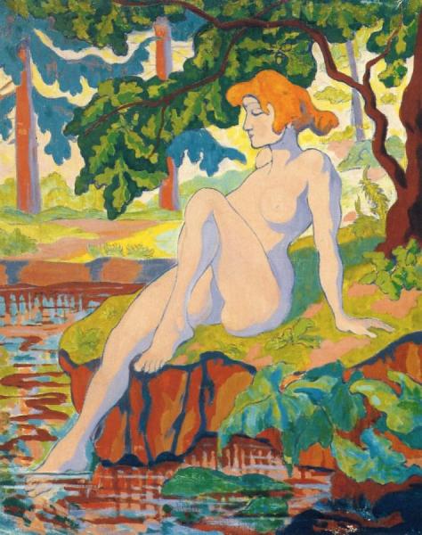 Bather Dipping Her Foot by Paul Ranson