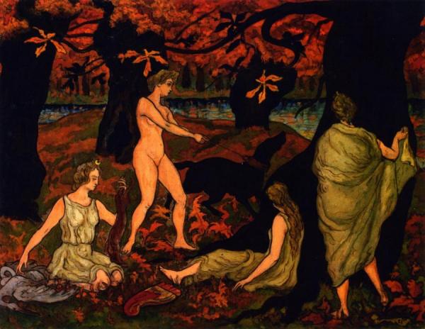 Diana The Huntress Near A Lake by Paul Ranson