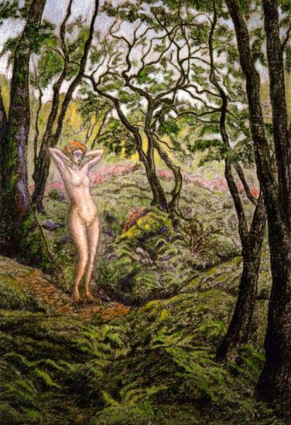 Nude In The Forest by Paul Ranson