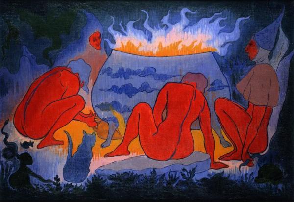 Witches Around The Fire by Paul Ranson Oil Painting Reproductions