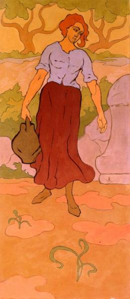 Woman With Pitcher by Paul Ranson