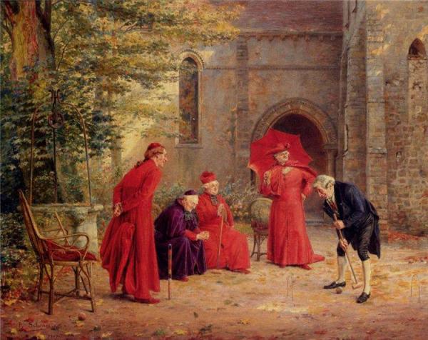 Playing Croquet by Paul Schaan