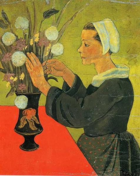 Bretonne Au Bouquet by Paul Serusier