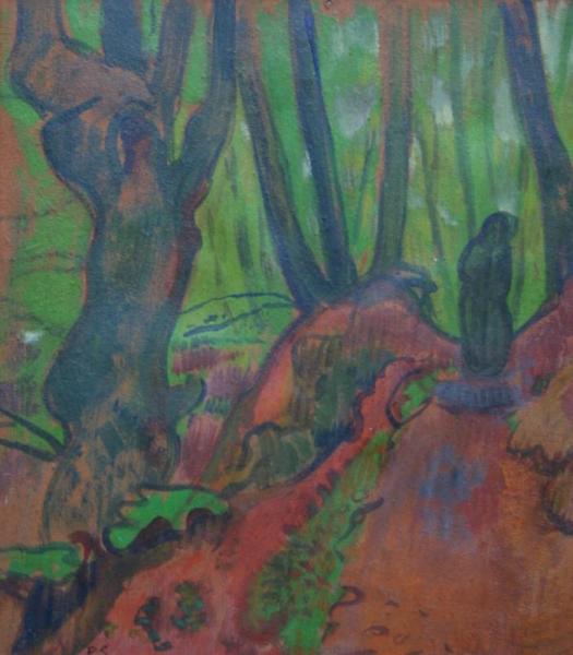 Bretonne Dans La Forêt De Huelgoat by Paul Serusier