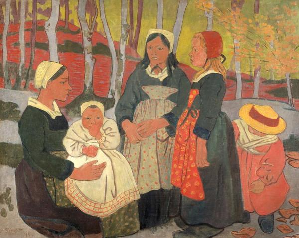 Bretons In The Forest Of Huelgoat by Paul Serusier