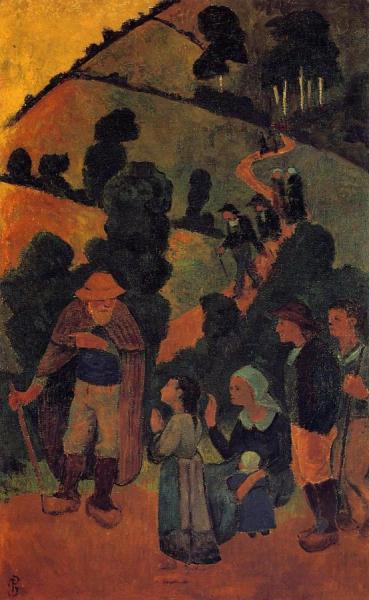 Bretons On A Path by Paul Serusier