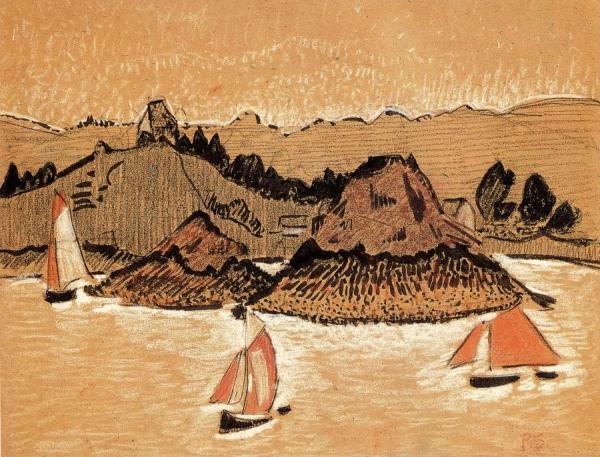 Fishing Boats On The Breton Coast by Paul Serusier