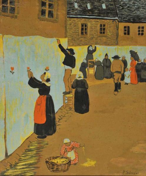 La Fête-dieu à Châteauneuf-du-faou by Paul Serusier