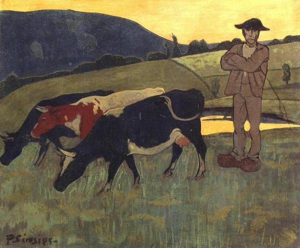 Peasant With Three Crows by Paul Serusier