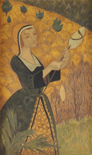 Young Girl With Oak Leaves by Paul Serusier