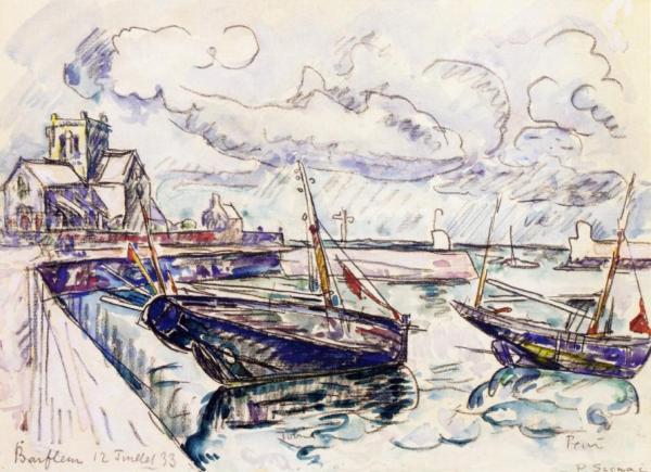Barfleur by Paul Signac